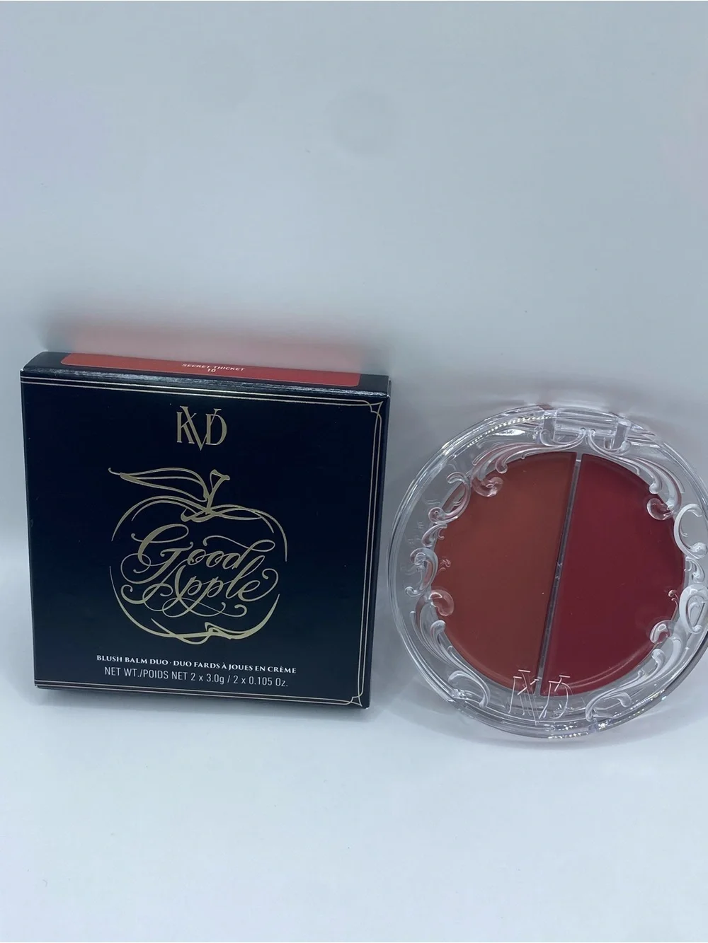 KVD Beauty Good‎ Apple Blush Balm Duo 10 Secret Thicket (Hallowed/Hidden Apple)